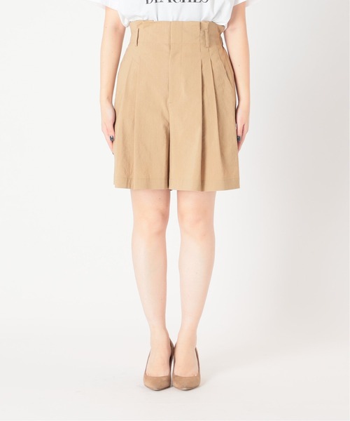 Spick & Span（スピックアンドスパン）の「レーヨンリネンショートパンツ（その他パンツ・レディース・グリーン/ベージュ・36/38）」の5枚目の写真