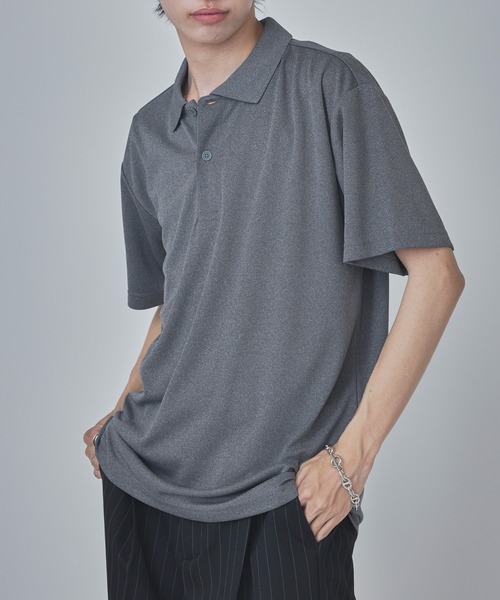Printstar(プリントスター)の「【Printstar】dry polo-shirts / ドライポロシャツ UVカット 紫外線カット 00302(ポロシャツ・メンズ・ブラック/オリーブ/ホワイト/ダークグレー/ブルー/グレー/グリーン/レッド/バーガンディー/ネイビー/ライトパープル/ライトイエロー/ライトピンク/ライトブルー/杢グレー/ライトブラック/ライトベージュ・LL/M/S/L)」の6枚目の写真