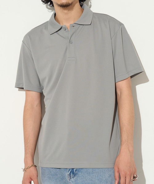 Printstar(プリントスター)の「【Printstar】dry polo-shirts / ドライポロシャツ UVカット 紫外線カット 00302(ポロシャツ・メンズ・ブラック/オリーブ/ホワイト/ダークグレー/ブルー/グレー/グリーン/レッド/バーガンディー/ネイビー/ライトパープル/ライトイエロー/ライトピンク/ライトブルー/杢グレー/ライトブラック/ライトベージュ・LL/M/S/L)」の4枚目の写真