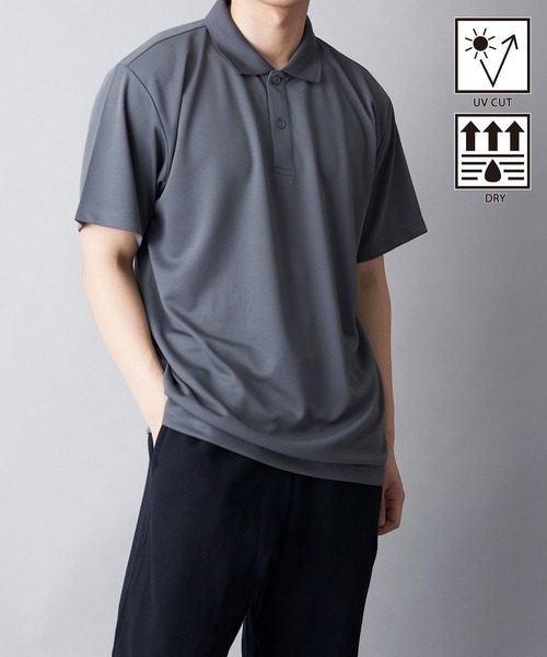 Printstar(プリントスター)の「【Printstar】dry polo-shirts / ドライポロシャツ UVカット 紫外線カット 00302(ポロシャツ・メンズ・ブラック/オリーブ/ホワイト/ダークグレー/ブルー/グレー/グリーン/レッド/バーガンディー/ネイビー/ライトパープル/ライトイエロー/ライトピンク/ライトブルー/杢グレー/ライトブラック/ライトベージュ・LL/M/S/L)」の5枚目の写真