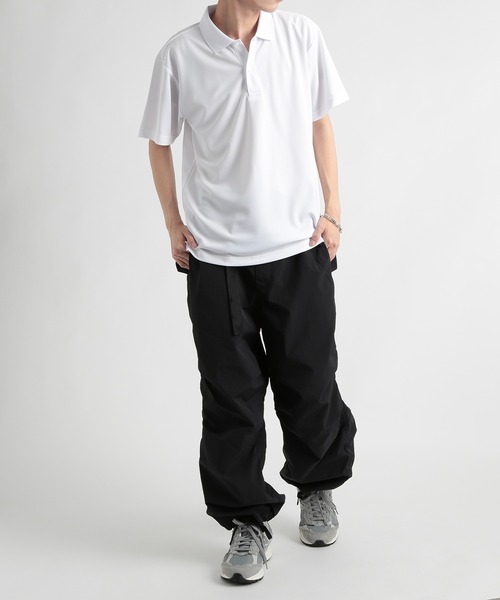 Printstar(プリントスター)の「【Printstar】dry polo-shirts / ドライポロシャツ UVカット 紫外線カット 00302(ポロシャツ・メンズ・ブラック/オリーブ/ホワイト/ダークグレー/ブルー/グレー/グリーン/レッド/バーガンディー/ネイビー/ライトパープル/ライトイエロー/ライトピンク/ライトブルー/杢グレー/ライトブラック/ライトベージュ・LL/M/S/L)」の19枚目の写真