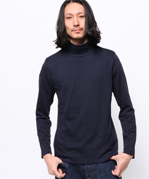 ivory court（アイボリーコート）の「オフタートルL/S（Tシャツ/カットソー・メンズ・ホワイト/ネイビー/チャコールグレー・38/40）」の3枚目の写真