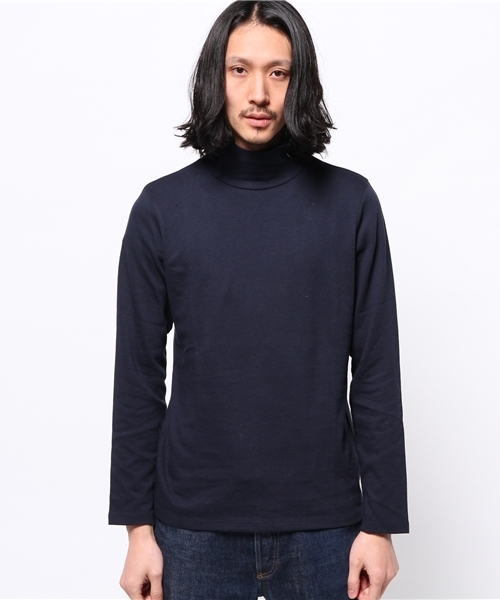 ivory court（アイボリーコート）の「オフタートルL/S（Tシャツ/カットソー・メンズ・ホワイト/ネイビー/チャコールグレー・38/40）」の4枚目の写真