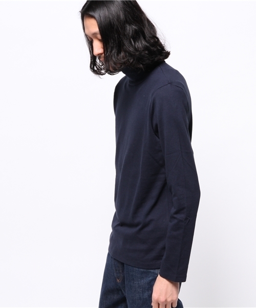 ivory court（アイボリーコート）の「オフタートルL/S（Tシャツ/カットソー・メンズ・ホワイト/ネイビー/チャコールグレー・38/40）」の5枚目の写真