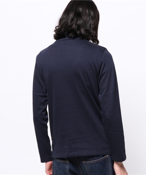 ivory court（アイボリーコート）の「オフタートルL/S（Tシャツ/カットソー・メンズ・ホワイト/ネイビー/チャコールグレー・38/40）」の6枚目の写真