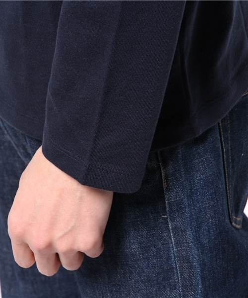 ivory court（アイボリーコート）の「オフタートルL/S（Tシャツ/カットソー・メンズ・ホワイト/ネイビー/チャコールグレー・38/40）」の8枚目の写真