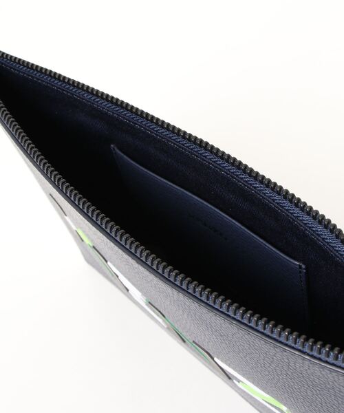 KENZO(ケンゾー)の「Kenzography Leather Large Clutch(クラッチバッグ・メンズ・ブルー系その他4・ONE SIZE)」の5枚目の写真