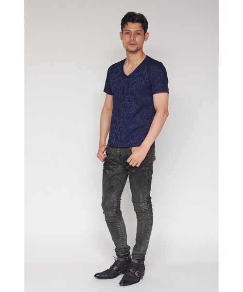 TORNADO MART（トルネードマート）の「TORNADO MART∴カモフラJQVネック半袖Tシャツ（Tシャツ/カットソー・メンズ・カーキ/レッド/ネイビー・M/L/LL）」の18枚目の写真