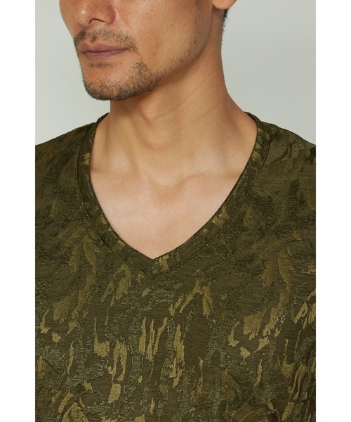 TORNADO MART（トルネードマート）の「TORNADO MART∴カモフラJQVネック半袖Tシャツ（Tシャツ/カットソー・メンズ・カーキ/レッド/ネイビー・M/L/LL）」の14枚目の写真