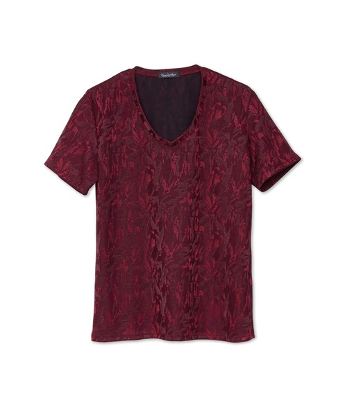 TORNADO MART（トルネードマート）の「TORNADO MART∴カモフラJQVネック半袖Tシャツ（Tシャツ/カットソー・メンズ・カーキ/レッド/ネイビー・M/L/LL）」の5枚目の写真