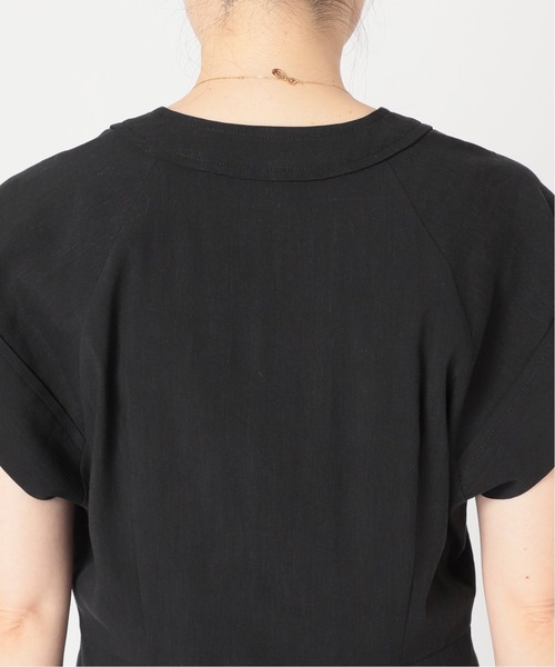 VERMEIL par iena（ヴェルメイユパーイエナ）の「リネンリヨセルマーメードワンピース（ワンピース・レディース・ブラック/カーキ・38/36）」の11枚目の写真