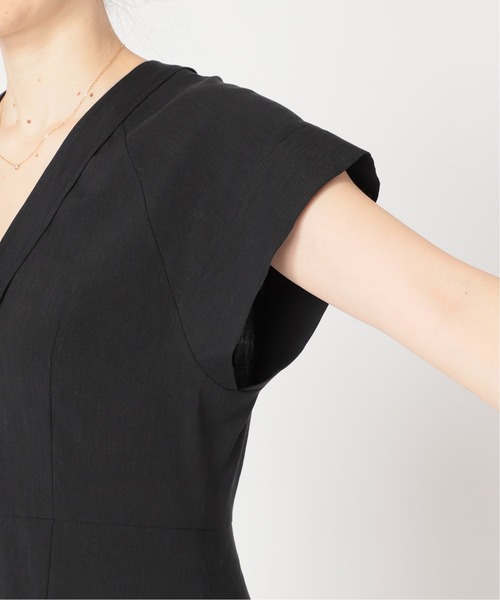 VERMEIL par iena（ヴェルメイユパーイエナ）の「リネンリヨセルマーメードワンピース（ワンピース・レディース・ブラック/カーキ・38/36）」の8枚目の写真