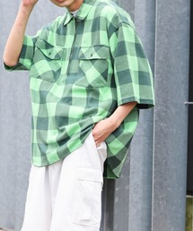 WEGO | WEGO/ハーフジップバッファローチェックビックシャツ(シャツ/ブラウス)