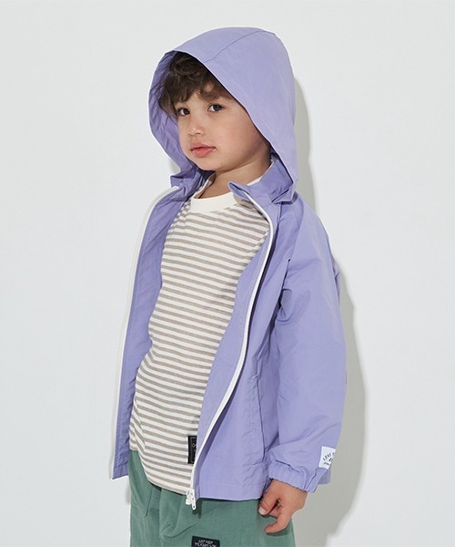 b・ROOM(ビールーム)の「【撥水加工】エブリデイマウンテンパーカ(収納ケース付き)(ブルゾン・キッズ・ライラック/オレンジ/ピンク/カーキ/ブルーグレー/ライトベージュ/ミント/ベージュ/ラベンダー/ネイビー・100cm/120cm/130cm/140cm/110cm)」の17枚目の写真