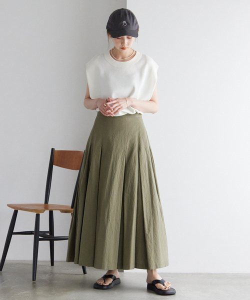SLOBE IENA(スローブイエナ)の「スムーススリーブレスプルオーバー◆(ニット/セーター・レディース・ホワイト/ブラック/サックスブルー系・FREE)」の19枚目の写真