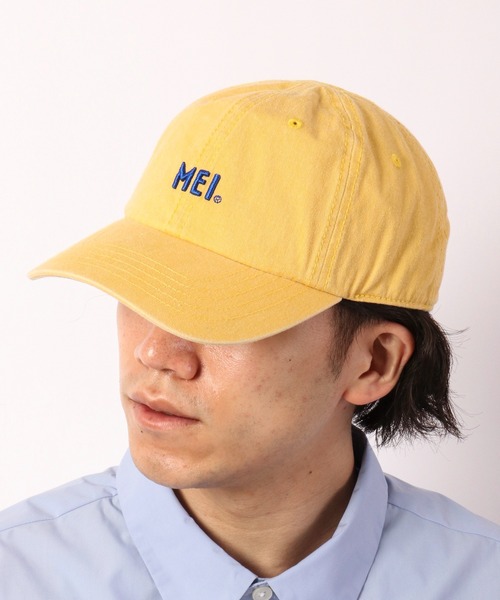 MEI（メイ）の「MEI ピグメントローキャップ（キャップ・メンズ・ブラック/ベージュ/イエロー/オレンジ/グリーン・FREE）」の4枚目の写真