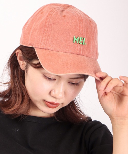 MEI（メイ）の「MEI ピグメントローキャップ（キャップ・メンズ・ブラック/ベージュ/イエロー/オレンジ/グリーン・FREE）」の5枚目の写真