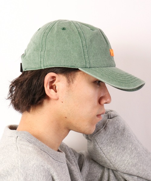 MEI（メイ）の「MEI ピグメントローキャップ（キャップ・メンズ・ブラック/ベージュ/イエロー/オレンジ/グリーン・FREE）」の13枚目の写真