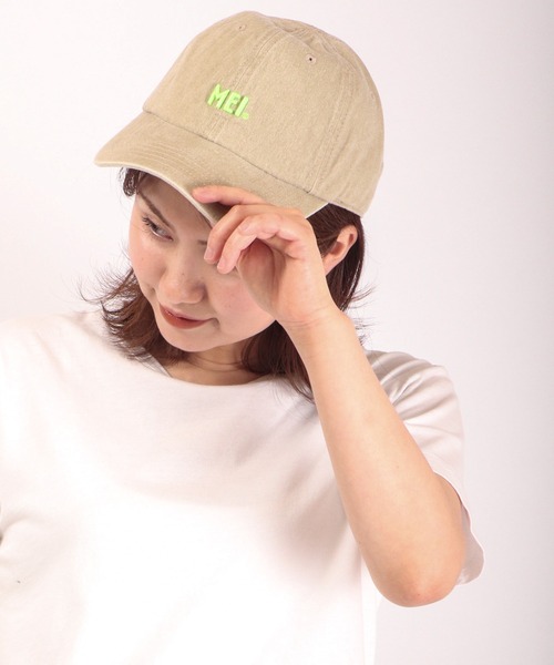 MEI（メイ）の「MEI ピグメントローキャップ（キャップ・メンズ・ブラック/ベージュ/イエロー/オレンジ/グリーン・FREE）」の8枚目の写真