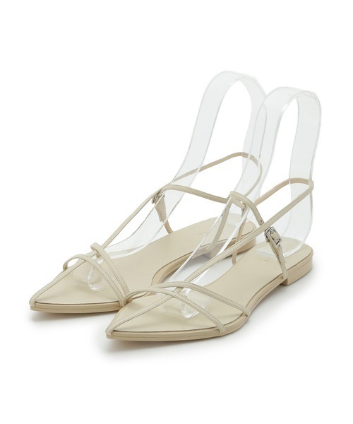 FRAY I.D（フレイアイディー）の「ポインテッドフラットサンダル（サンダル・レディース・アイボリー/ブラック・36/37/38）」の9枚目の写真