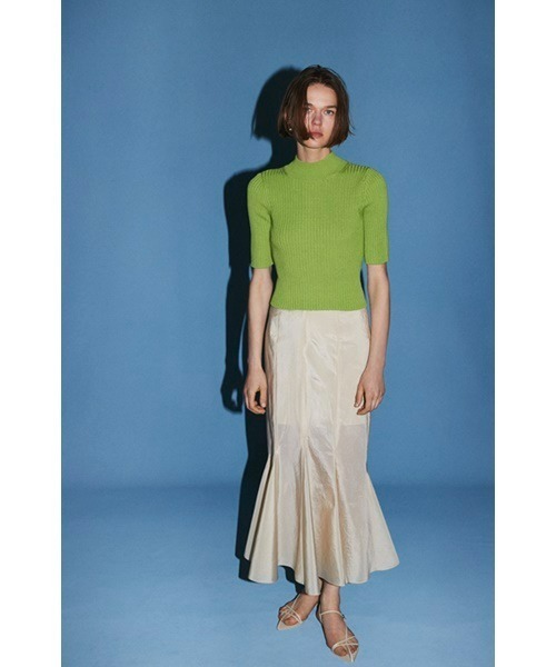 フレイアイディー　ポインテッドミュール　グリーン 37 ポインテッドトゥレースアップスニーカーミュール ／ pointed