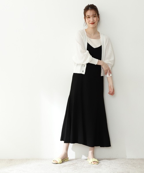 N.（N. Natural Beauty Basic）（エヌエヌナチュラルビューティーベーシック）の「◆透かし編みカーディガン（カーディガン/ボレロ・レディース・オフホワイト/ブルー/オレンジ・MEDIUM）」の15枚目の写真