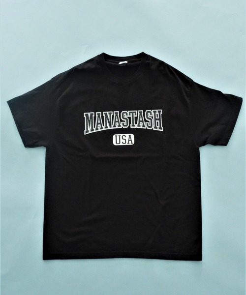 MANASTASH（マナスタッシュ）の「MANASTASH/マナスタッシュ　USA LOGO SS TEE ユーエスエーロゴショートスリーブティー（Tシャツ/カットソー・レディース・ホワイト/ブラック/ネイビー・SMALL/MEDIUM/LARGE/X-LARGE）」の3枚目の写真