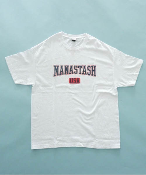 MANASTASH（マナスタッシュ）の「MANASTASH/マナスタッシュ　USA LOGO SS TEE ユーエスエーロゴショートスリーブティー（Tシャツ/カットソー・レディース・ホワイト/ブラック/ネイビー・SMALL/MEDIUM/LARGE/X-LARGE）」の12枚目の写真
