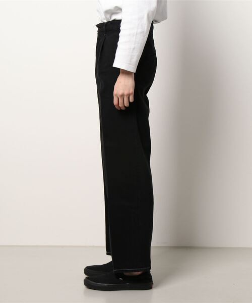 Oriens JOURNAL STANDARD(オリエンス ジャーナルスタンダード)の「タックワイドデニム(デニムパンツ・メンズ・ブラック/ネイビー・LARGE/MEDIUM)」の13枚目の写真