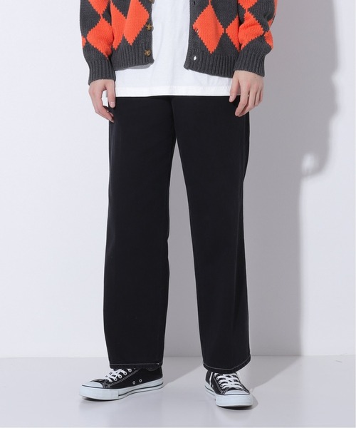 Oriens JOURNAL STANDARD(オリエンス ジャーナルスタンダード)の「タックワイドデニム(デニムパンツ・メンズ・ブラック/ネイビー・LARGE/MEDIUM)」の2枚目の写真