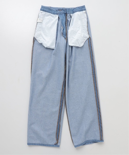 Oriens JOURNAL STANDARD(オリエンス ジャーナルスタンダード)の「タックワイドデニム(デニムパンツ・メンズ・ブラック/ネイビー・LARGE/MEDIUM)」の8枚目の写真