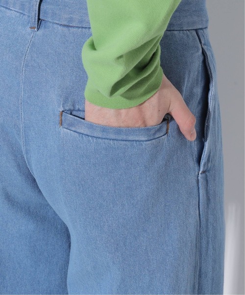Oriens JOURNAL STANDARD(オリエンス ジャーナルスタンダード)の「タックワイドデニム(デニムパンツ・メンズ・ブラック/ネイビー・LARGE/MEDIUM)」の3枚目の写真
