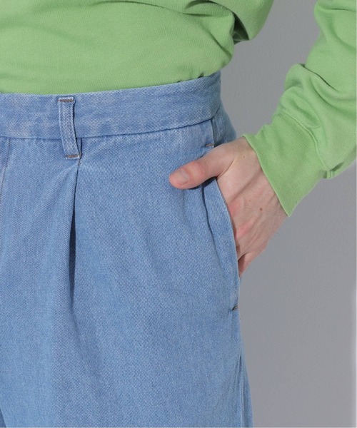 Oriens JOURNAL STANDARD(オリエンス ジャーナルスタンダード)の「タックワイドデニム(デニムパンツ・メンズ・ブラック/ネイビー・LARGE/MEDIUM)」の4枚目の写真