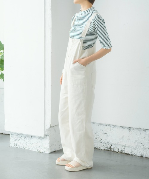 RETRO GIRL（レトロガール）の「ZIPサロペット（サロペット/オーバーオール・レディース・ブラック/ケミカルウォッシュ/アイボリー・FREE）」の12枚目の写真