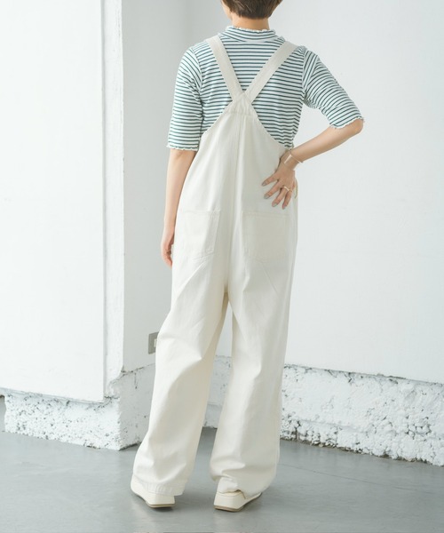 RETRO GIRL（レトロガール）の「ZIPサロペット（サロペット/オーバーオール・レディース・ブラック/ケミカルウォッシュ/アイボリー・FREE）」の13枚目の写真