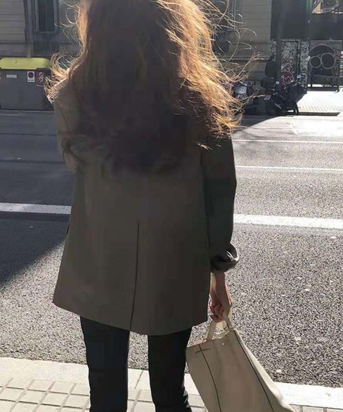 Doula Doula(ドゥーラドゥーラ)の「テーラードジャケット(テーラードジャケット・レディース・ブラック/グリーン・M/L)」の8枚目の写真