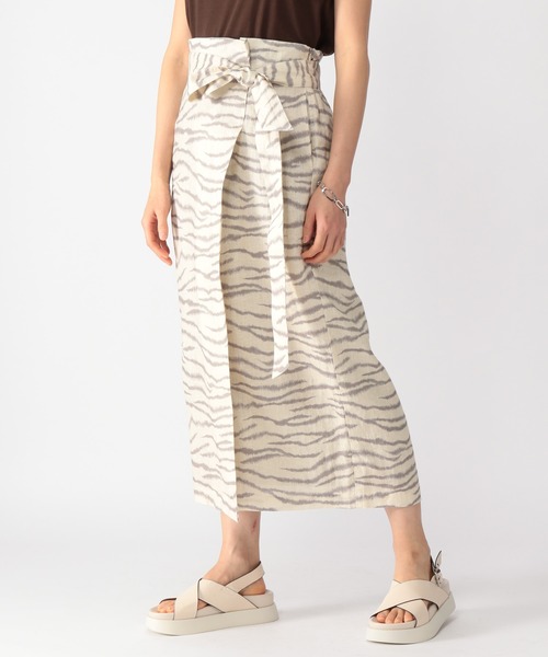 BARNYARDSTORM（バンヤードストーム）の「BARNYARDSTORM / 【WEB限定サイズXS】ラップ風リネンスカート（スカート・レディース・ブラック/ベージュ/カーキ・1/0/00）」の18枚目の写真