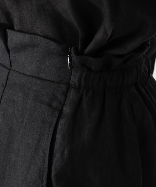 BARNYARDSTORM（バンヤードストーム）の「BARNYARDSTORM / 【WEB限定サイズXS】ラップ風リネンスカート（スカート・レディース・ブラック/ベージュ/カーキ・1/0/00）」の6枚目の写真