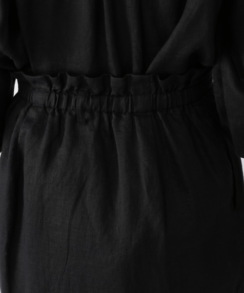 BARNYARDSTORM（バンヤードストーム）の「BARNYARDSTORM / 【WEB限定サイズXS】ラップ風リネンスカート（スカート・レディース・ブラック/ベージュ/カーキ・1/0/00）」の12枚目の写真