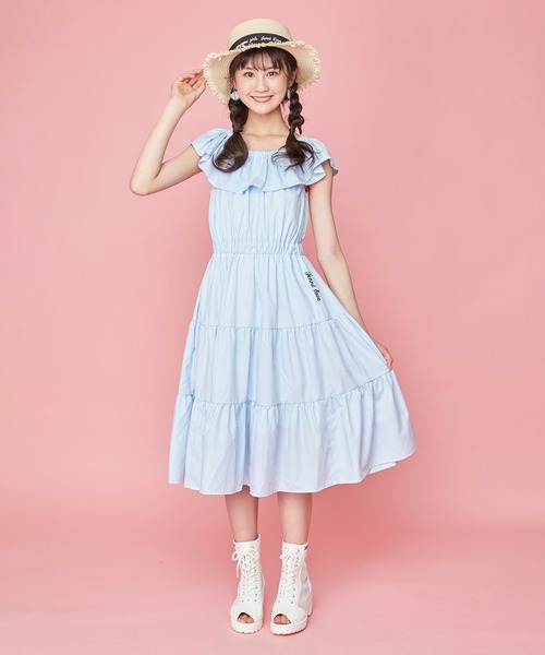 JENNI love（ジェニィラブ）の「ロゴリボンストローハット（ハット・キッズ・ブラック/ピンク・54cm/56cm）」の11枚目の写真