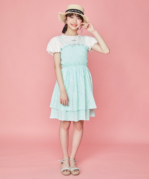 JENNI love（ジェニィラブ）の「ロゴリボンストローハット（ハット・キッズ・ブラック/ピンク・54cm/56cm）」の13枚目の写真
