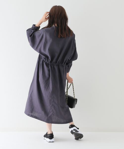 SLOBE IENA(スローブイエナ)の「リネンシャツワンピース(ワンピース・レディース・ブラック系その他/ベージュ・FREE)」の17枚目の写真
