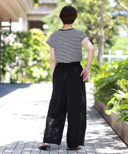 journal standard L'essage（ジャーナルスタンダードレサージュ）の「フレンチリネシャンイージーパンツ（その他パンツ・レディース・ブラック/ベージュ/ピンク・38/36）」の8枚目の写真