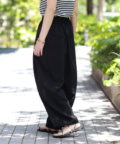 journal standard L'essage（ジャーナルスタンダードレサージュ）の「フレンチリネシャンイージーパンツ（その他パンツ・レディース・ブラック/ベージュ/ピンク・38/36）」の10枚目の写真