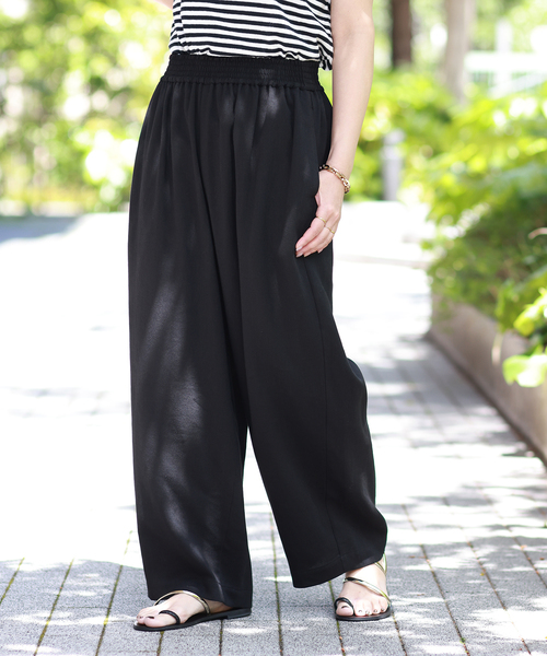 journal standard L'essage（ジャーナルスタンダードレサージュ）の「フレンチリネシャンイージーパンツ（その他パンツ・レディース・ブラック/ベージュ/ピンク・38/36）」の11枚目の写真