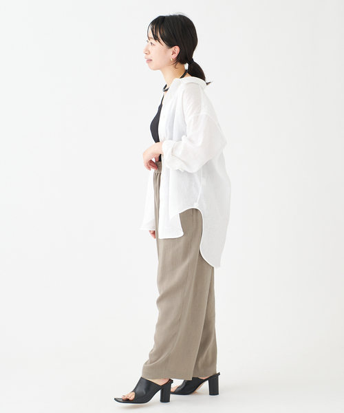 journal standard L'essage（ジャーナルスタンダードレサージュ）の「フレンチリネシャンイージーパンツ（その他パンツ・レディース・ブラック/ベージュ/ピンク・38/36）」の20枚目の写真