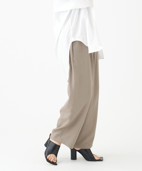 journal standard L'essage（ジャーナルスタンダードレサージュ）の「フレンチリネシャンイージーパンツ（その他パンツ・レディース・ブラック/ベージュ/ピンク・38/36）」の21枚目の写真