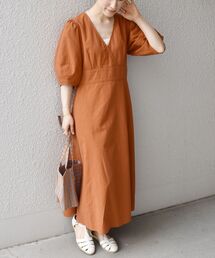 SHIPS any:〈ウォッシャブル〉ミニ サッカー カシュクール ワンピース◇