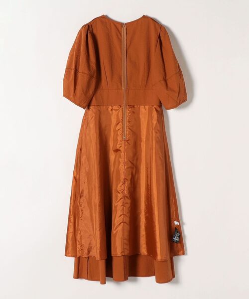 SHIPS any（シップス エニィ）の「SHIPS any:〈ウォッシャブル〉ミニ サッカー カシュクール ワンピース◇（ワンピース・レディース・ネイビー/オレンジ・ONE SIZE）」の17枚目の写真