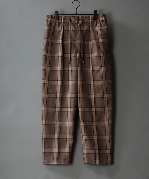 SITRY（シトリー）の「T/R wide tapered pants/TR タック ワイド テーパード パンツ（スラックス・メンズ・ブラック/ホワイト系その他/ブラック系その他/グレー系その他/ブラウン系その他/ベージュ系その他/グレー系その他2・M/L）」の6枚目の写真